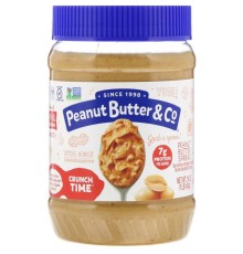 Peanut Butter & Co, Арахисовая паста, с хрустящими кусочками арахиса, 454 г