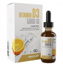 Maxler, Витамин D3, 5000iu, 65мл