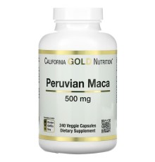 California Gold Nutrition, Peruvian Maca, 500 мг , 240 капсул