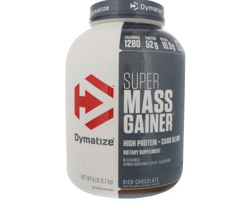 Dymatize Nutrition, Super Mass Gainer, 2720г, Шоколад