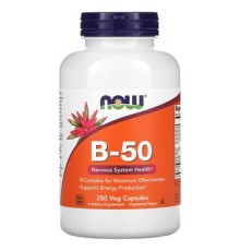 NOW, Комплекс витаминов B-50, 250 капсул