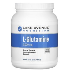Lake Avenue Nutrition, L-глютамин, 5000мг, 907г