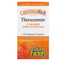 Natural Factors, CurcuminRich, Theracurmin, куркумин, 120 капсул