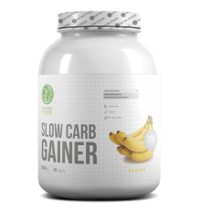 Nature Foods, Slow Carb Gainer 3000г, Банан