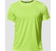 XL / Зеленая спортивная футболка с коротким рукавом