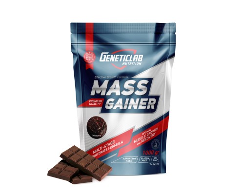GeneticLab, Mass Gainer, 1000г, Шоколад