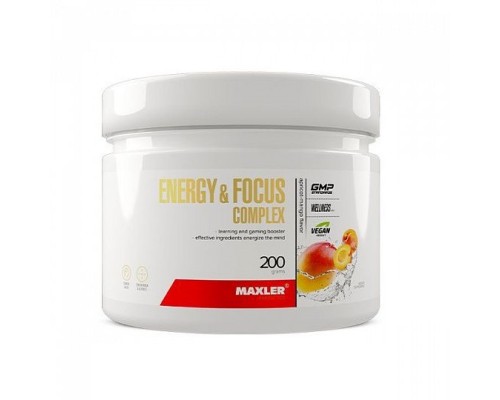 Maxler, Energy and Focus Complex, 200г, Абрикос-манго