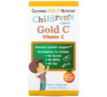 California Gold Nutritionб витамин C в жидкой форме для детей, класса USP, 118 мл