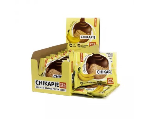 Chikalab, Печенье Chikapie, 60г, Банан в шоколаде