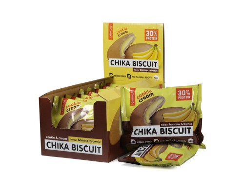 Chikalab, Chika biscuit, 50 г, Банановый брауни