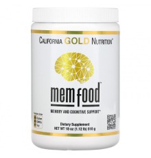California Gold Nutrition, Ноотроп MEM Food, 510г