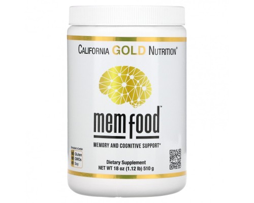 California Gold Nutrition, Ноотроп MEM Food, 510г
