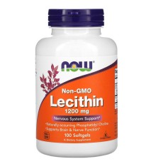 NOW, Лецитин соевый, 1200 мг, 100 капсул