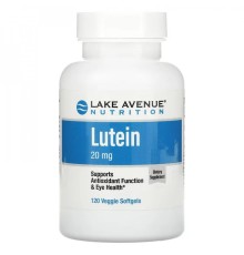 Lake Avenue Nutrition, Лютеин, 20 мг, 120 растительных капсул