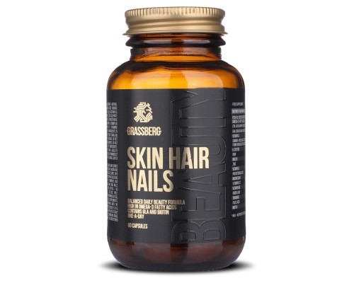 GRASSBERG, Skin Hair Nails, 60 капсул