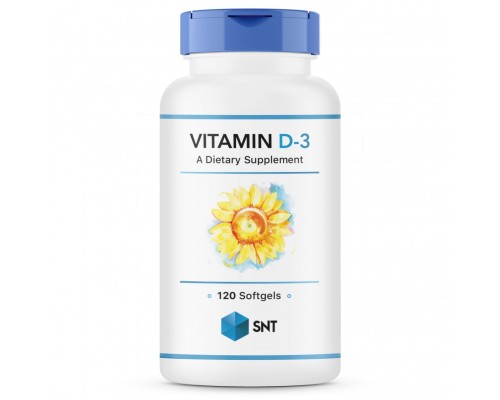 SNT, Витамин D-3, 5000ui, 120 капсул