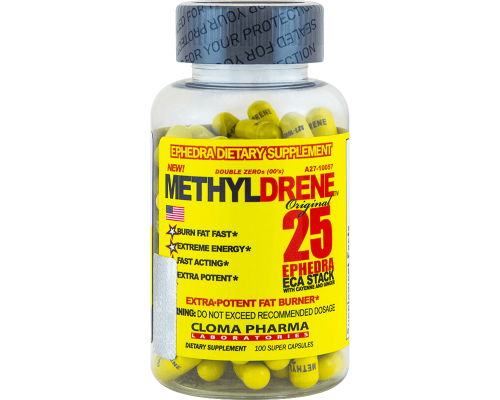 Cloma Pharma, Methyldrene Желтый, 100 капсул
