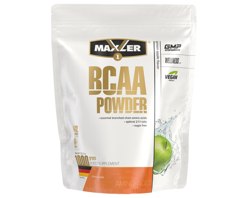 Maxler, BCAA Powder, 1000г, Зеленое яблоко