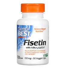 Doctors Best, физетин с Novusetin, 100 мг, 30 вегетарианских капсул