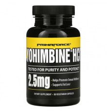 Primaforce, Yohimbine HCL, 90 капсул