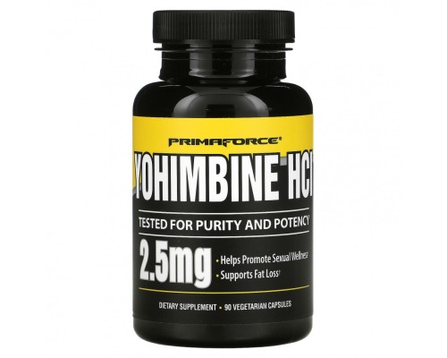Primaforce, Yohimbine HCL, 90 капсул