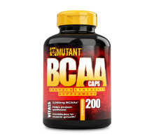 Mutant, BCAA, 200 капсул