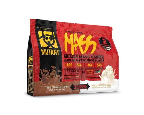 Mutant, Mass Gainer, 2720г, Тройной шоколад - Шоколадный брауни