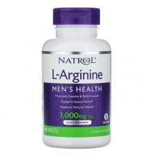 Natrol, L-аргинин, 1000мг, 90 таблеток