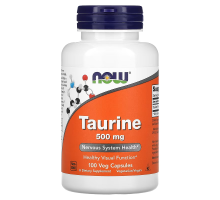 NOW, Таурин, 500 мг, 100 капсул