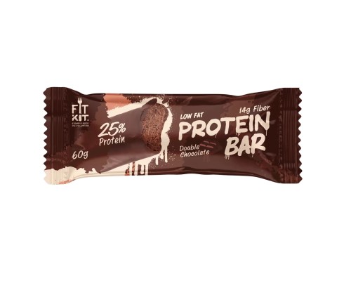 Fit Kit, Protein BAR 60g, Двойной шоколад