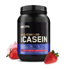 Optimum Nutrition, 100% Casein Protein, 909г, Клубника