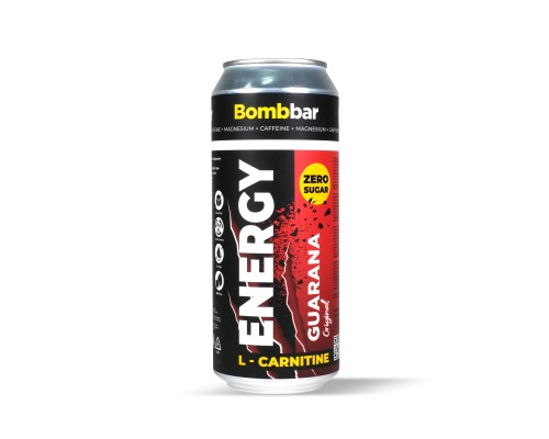 BOMBBAR, Напиток энергетический "L-Карнитин + Гуарана", 500мл, Зеленый чай