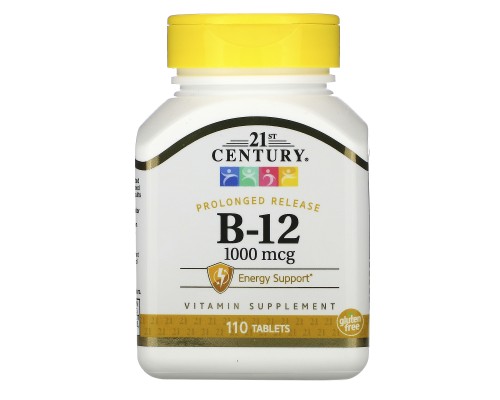 21st Century, Витамин B-12, 1000 мкг, 110 таблеток