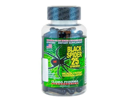 Cloma Pharma, Black Spider, 100 капсул