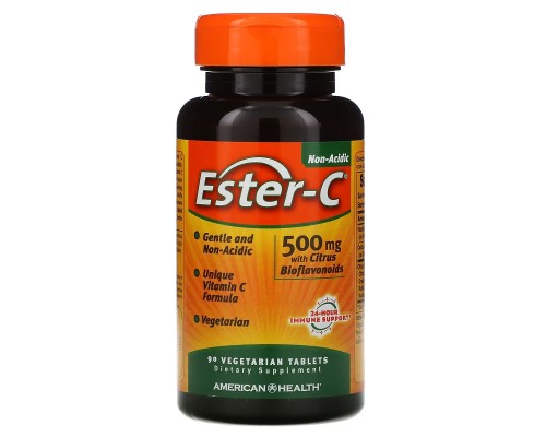 American Health, Ester-C, 500 мг, 90 таблеток